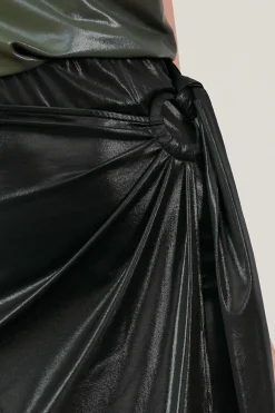 SKIES ARE BLUE Ring Tie Wrap Midi Skirt* Skirts