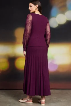 SKIES ARE BLUE Rowan Sweater Floral Embroidery Sleeves* Sweaters