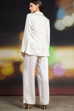 SKIES ARE BLUE Satin Tailored Blazer* Blazers