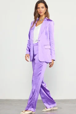 SKIES ARE BLUE Satin Tailored Blazer* Blazers