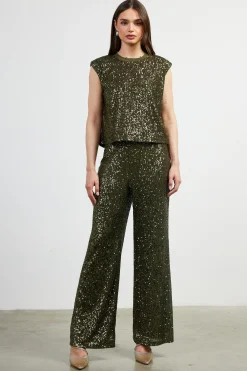 SKIES ARE BLUE Sequin Bubble Muscle Tank* Sleeveless Tops