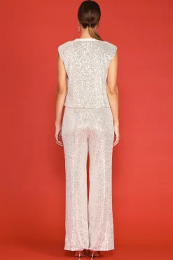 SKIES ARE BLUE Sequin Bubble Muscle Tank* Sleeveless Tops