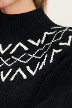 SKIES ARE BLUE Sequin Detail Fair Isle Sweater* Sweaters