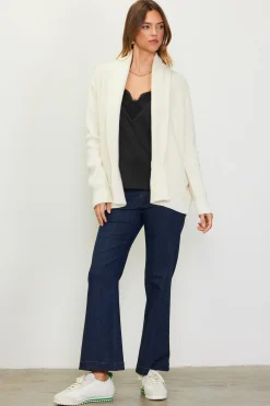 SKIES ARE BLUE Shawl Collar Sweater Cardigan* Long Sleeve Tops|Sweaters