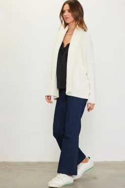 SKIES ARE BLUE Shawl Collar Sweater Cardigan* Long Sleeve Tops|Sweaters