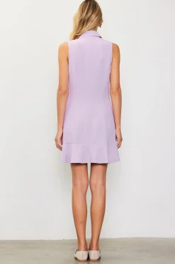 SKIES ARE BLUE Sleeveless Double Breasted Coat Dress* Mini Dresses