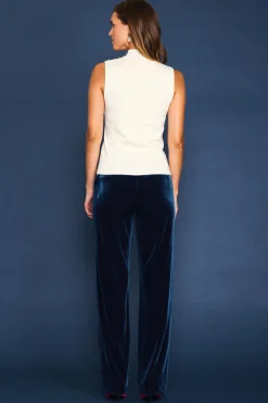 SKIES ARE BLUE Sleeveless Mock Neck Jewel Detail Top* Sleeveless Tops