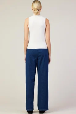 SKIES ARE BLUE Sleeveless Mock Neck Knit Top* Sleeveless Tops