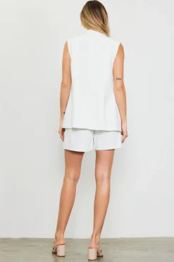 SKIES ARE BLUE Sleeveless Tailored Blazer* Blazers