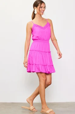 SKIES ARE BLUE Smocked Waist Mini Dress* Mini Dresses