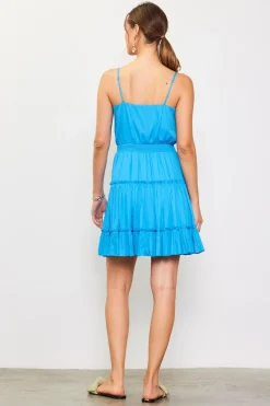 SKIES ARE BLUE Smocked Waist Mini Dress* Mini Dresses