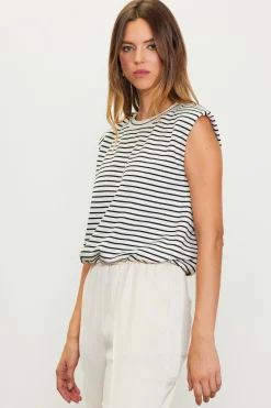 SKIES ARE BLUE Striped Muscle Tank* Sleeveless Tops