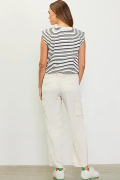 SKIES ARE BLUE Striped Muscle Tank* Sleeveless Tops