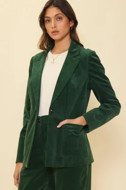 SKIES ARE BLUE Tailored Corduroy Blazer* Blazers