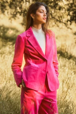 SKIES ARE BLUE Tailored Corduroy Blazer* Blazers