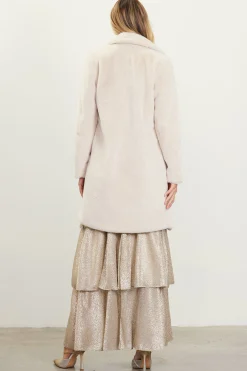 SKIES ARE BLUE Teddy Faux Fur Coat* Outerwear