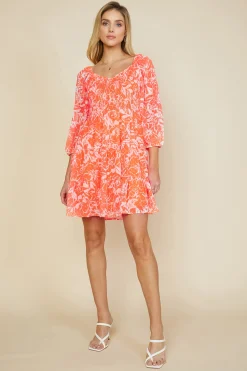 SKIES ARE BLUE Tropical Jacquard Mini Dress* Mini Dresses