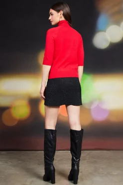 SKIES ARE BLUE Turtleneck Three Quarter Sleeve Sweater* Long Sleeve Tops|Sweaters