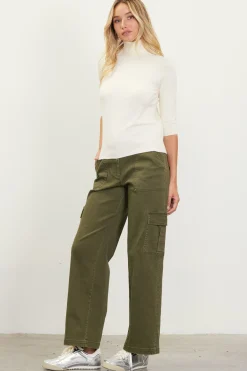 SKIES ARE BLUE Turtleneck Three Quarter Sleeve Sweater* Long Sleeve Tops|Sweaters