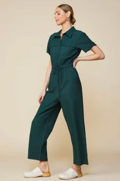 SKIES ARE BLUE Utility Short Sleeve Jumpsuit* Jumpsuits