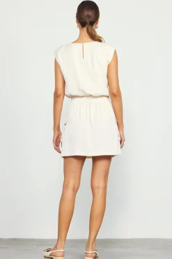 SKIES ARE BLUE Utility Sleeveless Mini Dress* Mini Dresses