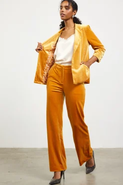 SKIES ARE BLUE Velvet Wide Leg Pants* Pants