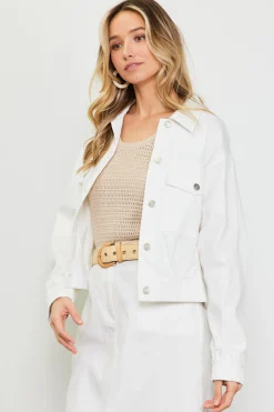 SKIES ARE BLUE Washed Cotton Twill Jacket* Outerwear