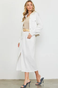 SKIES ARE BLUE Washed Cotton Twill Jacket* Outerwear